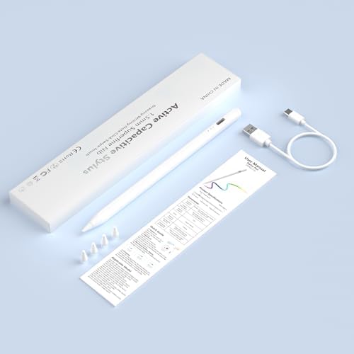 31nov1yqvul. ac .jpg Hochpräziser Stift für Android Tablets und Handys (Schwarz) | Neigungsempfindlicher Stylus für Samsung, Huawei, Lenovo,