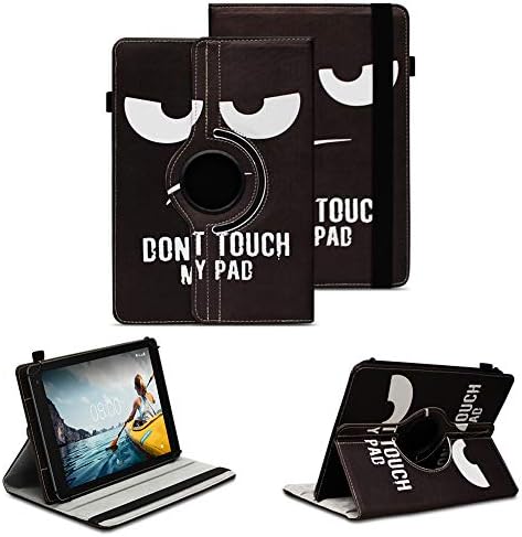 410udhwjjhl. ac .jpg Tablet Schutzhülle kompatibel mit Tabwee Tablet T80 / T90 / W90, 360 Grad Drehbar, Standfunktion, schwarze Kunstleder Hü