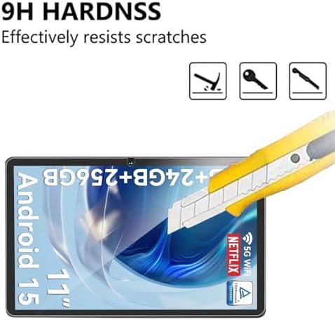 4115gppemnl. ac .jpg TABWEE W90 T90 11 Zoll 2 Stück Schutzfolie 9H Härte Panzerfolie - Anti-Kratzen, Anti-Bläschen, HD Displayschutz