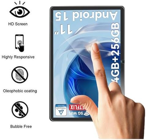 411o9gfual. ac .jpg TABWEE W90 T90 11 Zoll 2 Stück Schutzfolie 9H Härte Panzerfolie - Anti-Kratzen, Anti-Bläschen, HD Displayschutz