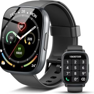 Smartwatch Herren Damen Bluetooth Anruf ↔ Fitness Tracker Pulsuhr