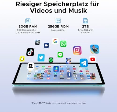 414wbjap7rl. ac .jpg DOOGEE Tab G6 5G Android 15 Tablet 11 Zoll + 30GB RAM + 256GB ROM, 90Hz IPS, 8000mAh Akku, Unisoc T7250 Octa-Core, Widev