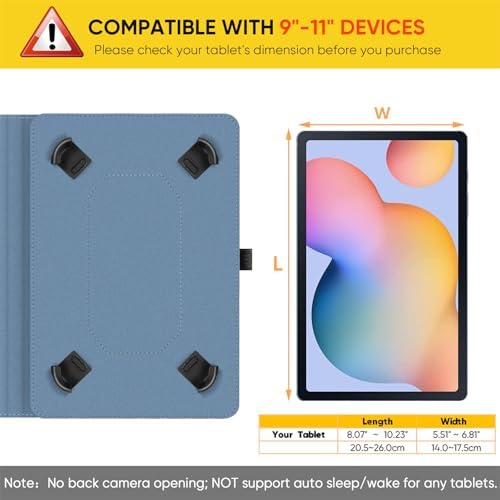 41ajsln9hcl. ac .jpg Fintie Universal Hülle für 9-11" Tablet: Multi-Winkel Design für DOOGEE/Ainmel/Whitedeer/MUISOO/TPZ/SVITOO/DOOGEE U11 Pr