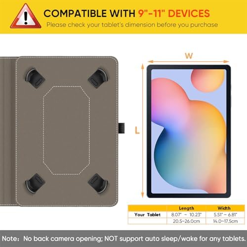 41f9jltycql. ac .jpg Fintie Universal Hülle für 9-11" Tablet: Multi-Winkel Design für DOOGEE/Ainmel/Whitedeer/MUISOO/TPZ/SVITOO/DOOGEE U11 Pr