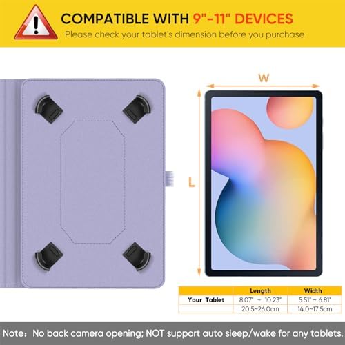 41gebnxv7il. ac .jpg Fintie Universal Hülle für 9-11" Tablet: Multi-Winkel Design für DOOGEE/Ainmel/Whitedeer/MUISOO/TPZ/SVITOO/DOOGEE U11 Pr