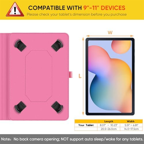 41jfhacrtml. ac .jpg Fintie Universal Hülle für 9-11" Tablet: Multi-Winkel Design für DOOGEE/Ainmel/Whitedeer/MUISOO/TPZ/SVITOO/DOOGEE U11 Pr