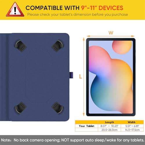 41julj0xapl. ac .jpg Fintie Universal Hülle für 9-11" Tablet: Multi-Winkel Design für DOOGEE/Ainmel/Whitedeer/MUISOO/TPZ/SVITOO/DOOGEE U11 Pr