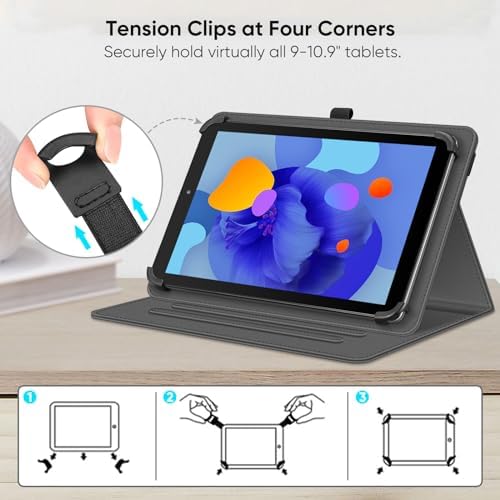 41mj61hk04l. ac .jpg Fintie Universal Hülle für 9-11" Tablet: Multi-Winkel Design für DOOGEE/Ainmel/Whitedeer/MUISOO/TPZ/SVITOO/DOOGEE U11 Pr