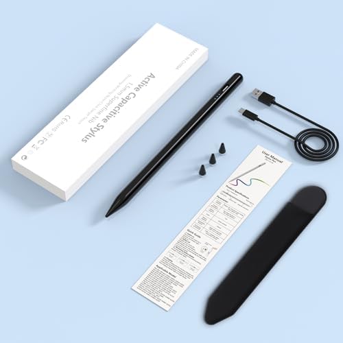 41w7vpwysl. ac .jpg Hochpräziser Stift für Android Tablets und Handys (Schwarz) | Neigungsempfindlicher Stylus für Samsung, Huawei, Lenovo,