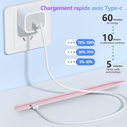 41yuty0dqkl. ac .jpg Hochpräziser Stift für Android Tablets und Handys (Schwarz) | Neigungsempfindlicher Stylus für Samsung, Huawei, Lenovo,