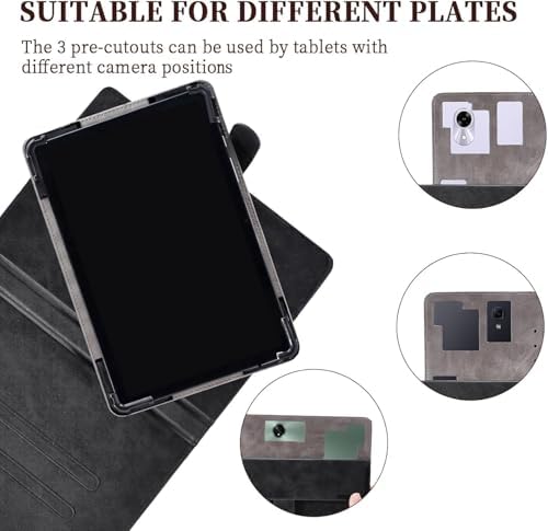 41zurmy6hnl. ac .jpg Kompatibel Hülle für TABWEE W90 11-Zoll Tablet - 360-Grad-Drehung und Multi-Viewing-Angeln - PU Leder Stand - Rosa