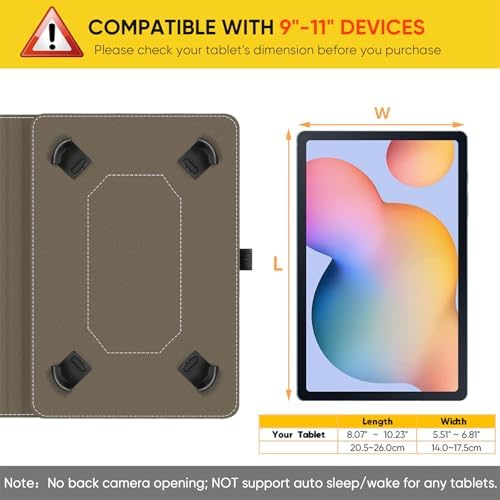 41eout4jgll. ac .jpg Fintie Universal Hülle für 9-11" Tablet: Multi-Winkel Design für DOOGEE/Ainmel/Whitedeer/MUISOO/TPZ/SVITOO/DOOGEE U11 Pr