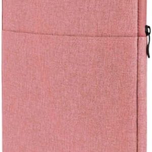 MOEX Tablet Hülle TABWEE T90 minimalistisch, weich gepolstert, schützend, rosa Sleeve mit Reißverschluss und Fach für Zu