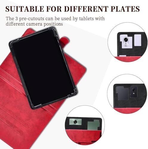 41lgrjylsvl. ac .jpg Kompatibel Hülle für TABWEE W90 11-Zoll Tablet - 360-Grad-Drehung und Multi-Viewing-Angeln - PU Leder Stand - Rosa