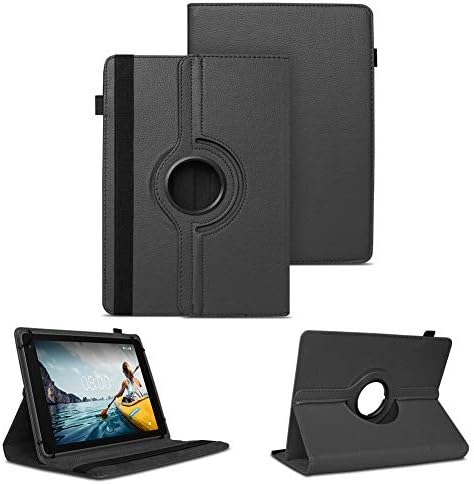 41lt6kprl4l. ac .jpg Tablet Schutzhülle kompatibel mit Tabwee Tablet T80 / T90 / W90, 360 Grad Drehbar, Standfunktion, schwarze Kunstleder Hü