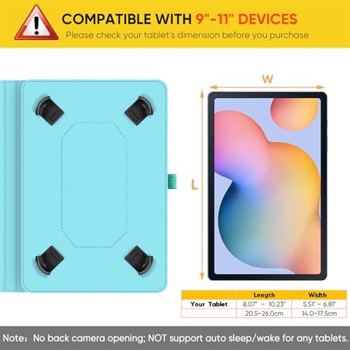 41ocom pb l. ac .jpg Fintie Universal Hülle für 9-11" Tablet: Multi-Winkel Design für DOOGEE/Ainmel/Whitedeer/MUISOO/TPZ/SVITOO/DOOGEE U11 Pr