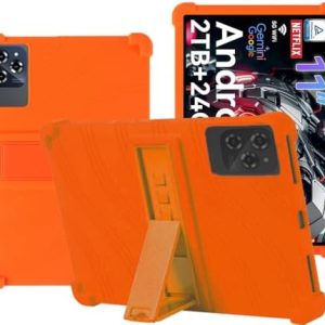 TABWEE W90/T90 11 Zoll Silikonschutzhülle mit Standfunktion - Kinderfreundlich - Orange