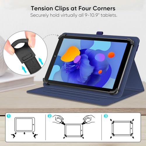 41q6bk3q0l. ac .jpg Fintie Universal Hülle für 9-11" Tablet: Multi-Winkel Design für DOOGEE/Ainmel/Whitedeer/MUISOO/TPZ/SVITOO/DOOGEE U11 Pr