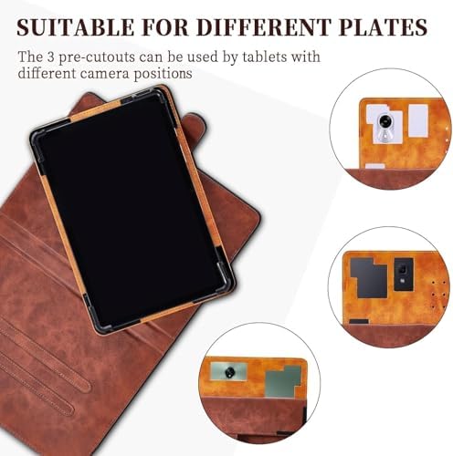 41qxuhkjeml. ac .jpg Kompatibel Hülle für TABWEE W90 11-Zoll Tablet - 360-Grad-Drehung und Multi-Viewing-Angeln - PU Leder Stand - Rosa