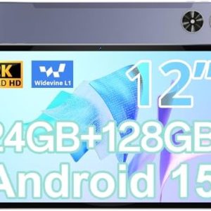 Android 15 2K Full HD 12 Zoll Tablet für Business und Studium mit 24GB RAM und 128GB Speicher Android 15 2K Full HD 12 Z