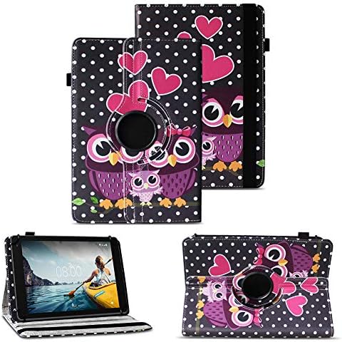 514dv529gl. ac .jpg Tablet Schutzhülle kompatibel mit Tabwee Tablet T80 / T90 / W90, 360 Grad Drehbar, Standfunktion, schwarze Kunstleder Hü