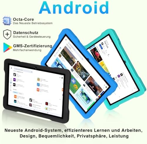 515nmjotstl. ac .jpg Neueste 10 Zoll Android Tablet 5G WiFi 6 mit 6200mAh - Pädagogische IWawa App + Eva Case - Blue