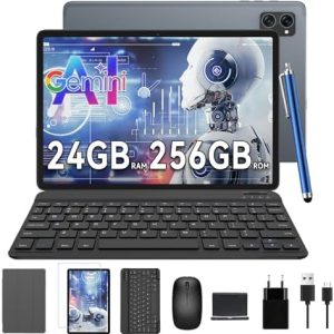 TABWEE 5G Gaming Tablet 10 Zoll - 24GB RAM+256GB ROM, 5G WiFi, 5000mAh, Face ID (2J Garantie)ClimatePartner certified TA