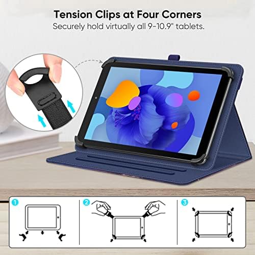 51bgrl4bhtl. ac .jpg Fintie Universal Hülle für 9-11" Tablet: Multi-Winkel Design für DOOGEE/Ainmel/Whitedeer/MUISOO/TPZ/SVITOO/DOOGEE U11 Pr