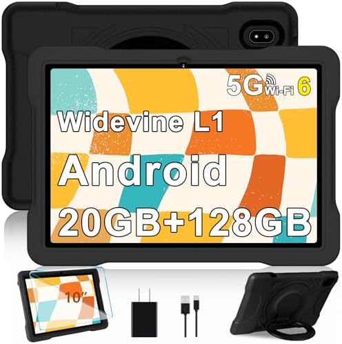 51cvhd9 sll. ac .jpg Neueste 10 Zoll Android Tablet 5G WiFi 6 mit 6200mAh - Pädagogische IWawa App + Eva Case - Blue