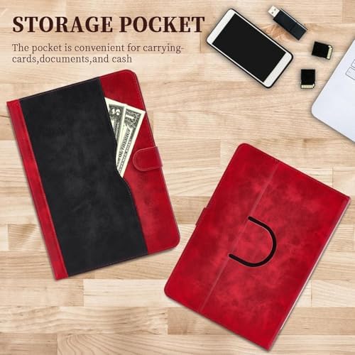 51fhay4jul. ac .jpg Kompatibel Hülle für TABWEE W90 11-Zoll Tablet - 360-Grad-Drehung und Multi-Viewing-Angeln - PU Leder Stand - Rosa