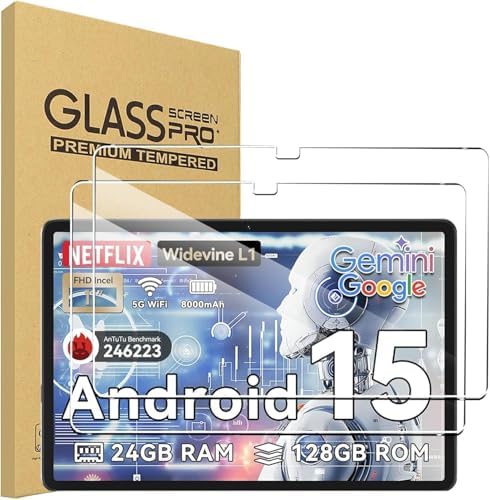 51inqtaa7tl. ac .jpg TABWEE W90 T90 11 Zoll 2 Stück Schutzfolie 9H Härte Panzerfolie - Anti-Kratzen, Anti-Bläschen, HD Displayschutz