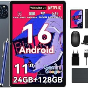 Neues T90 Tablet mit 5G und 128 GB Speicherauswahl für professionelle Benutzer in Unternehmen und Schulen, mit Akku bis