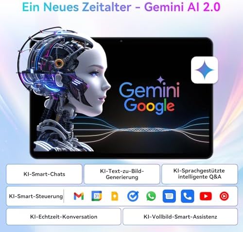 51lcbi0xekl. ac .jpg TABWEE T80 5G Tablet 10 Zoll - 18GB RAM+128GB ROM, 6000mAh, 5G WiFi, Face ID, 2 Jahre Garantie (ClimatePartner