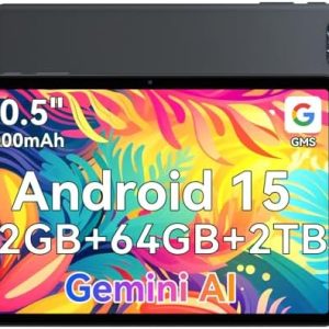 TABWEE 2025 5G Tablet 10 Zoll mit 5G WiFi, 6000mAh, 14GB RAM+64GB ROM, Android 15, 6000mAh Akku, Bluetooth5.0, Type-C