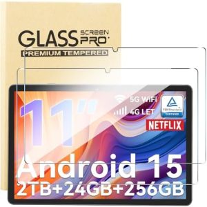 Schutzfolie TABWEE W90/TABWEE T90 11" Anti-Kratzen 9H Härte [Anti-Fingerabdruck, Anti-Bläschen, Hohe Empfindlichkeit] 2