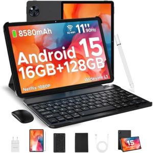 DOOGEE U11 2025 Neueste Gaming Tablet mit Tastatur | 16GB RAM + 128GB ROM | 8580mAh Batterie | GPS | Widevine L1