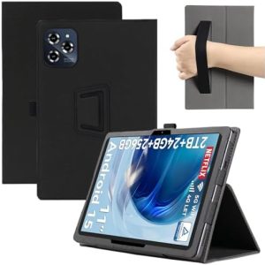 MEMELOKA TABWEE T90/T90 Ultradünn PU Leder Hülle Schlafen/Wachen Funktion Schwarz