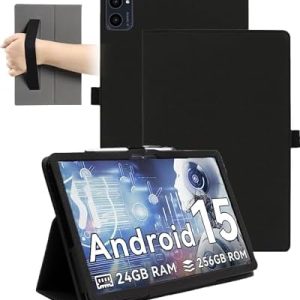 Magnetische Hülle TABWEE T20 2025 Schwarz Anti-Kratzer wasserdicht Multi-Winkel-Ständer