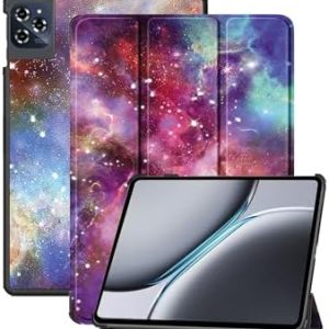TABWEE W90 11 Zoll Hülle – PU+PC magnetische Dreifach-Faltabdeckung, stoßfest und Kratzfest, Ständer einbaubar, schlanke