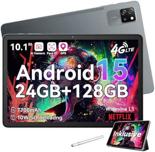 516fl44mhzl. ac .jpg Blackview Tab60 Pro 24GB RAM+128GB ROM 4G LTE+5G WiFi Gaming Tablet 7700mAh Akku GPS Face ID Whiteview Tablet PC 10 Zoll