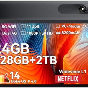 Blackview Tab90 Gaming Tablet 4G+5G 24GB RAM 128GB ROM Face ID/GMS/|5MM Kopfhörerbuchse