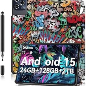 T90/A90 Tablet Hülle | aunke Trifold Stand | wasserdicht | Kratzfest | schlank | langlebig | 11 Zoll | Graffiti