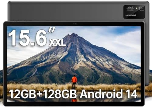 51jrvdif2ml. ac .jpg 15,6 Zoll Tablet Android 14 Großes Tablets, Helio G99 Octa-Core, 12GB RAM+128GB ROM, 12000mAh Battery, BT5.0, 32MP Kamer