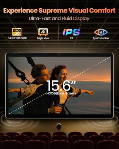 51rpggvp0sl. ac .jpg 15,6 Zoll Tablet Android 14 Großes Tablets, Helio G99 Octa-Core, 12GB RAM+128GB ROM, 12000mAh Battery, BT5.0, 32MP Kamer