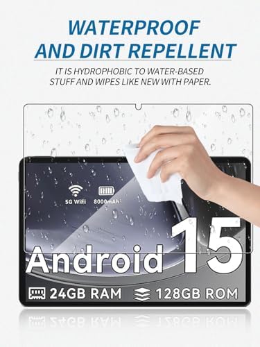 51rfb50bdyl. ac .jpg Schutzfolie yystao 9H Gehärtetes Glas TABWEE T90 11 Zoll - Haltbar, Kratzfest, Fingerabdruck-frei (2 Stück) Schutzfoli