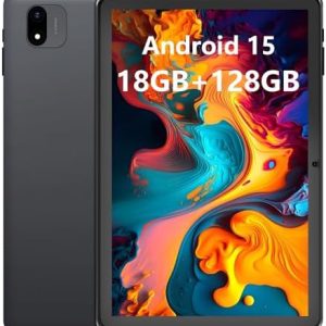 Android Tablet, 10,1 Zoll 128GB ROM 1TB Expandabler Speicher, 18GB RAM, 6000mAh Akku, Dual Kamera, WiFi, Bluetooth