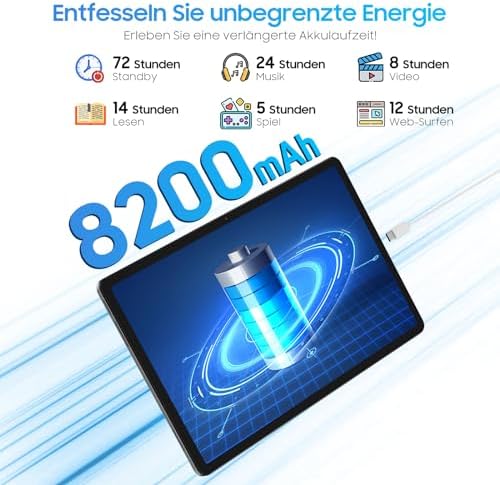 51f6iknjul. ac 1.jpg Blackview Tab90 WiFi Android 15 Tablet 12GB RAM 2TB TF, Großes Display 8200mAh Akku, 5G WiFi
