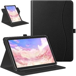 Fintie Tablet Hülle Universal Schwarz 9-11" AI Nudel/DOOGEE U11/TABLET G6 A9+ 11", 360 Grad drehbar, Schutzhülle für Tab