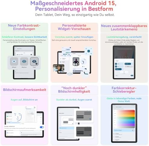 51v4c85drml. ac .jpg Blackview Tab60 Pro 24GB RAM+128GB ROM 4G LTE+5G WiFi Gaming Tablet 7700mAh Akku GPS Face ID Whiteview Tablet PC 10 Zoll