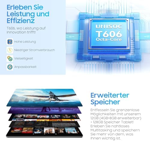 51wy5qf6del. ac 1.jpg Blackview Tab90 WiFi Android 15 Tablet 12GB RAM 2TB TF, Großes Display 8200mAh Akku, 5G WiFi